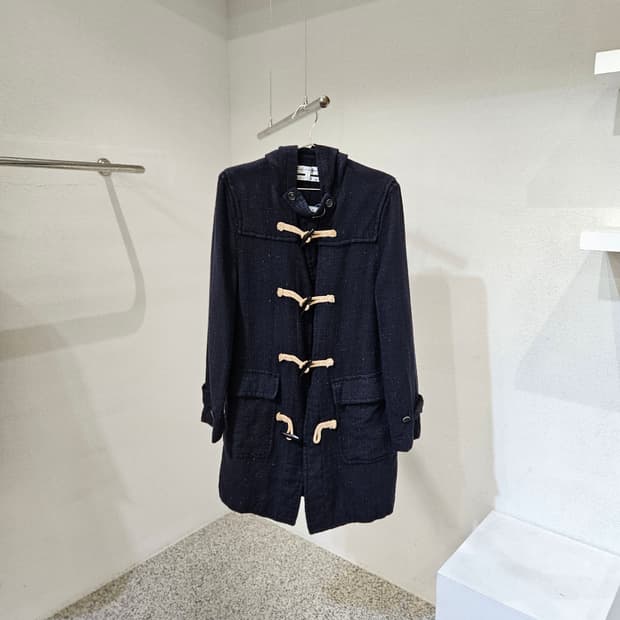 꼼데가르송 셔츠 울 더플 코트