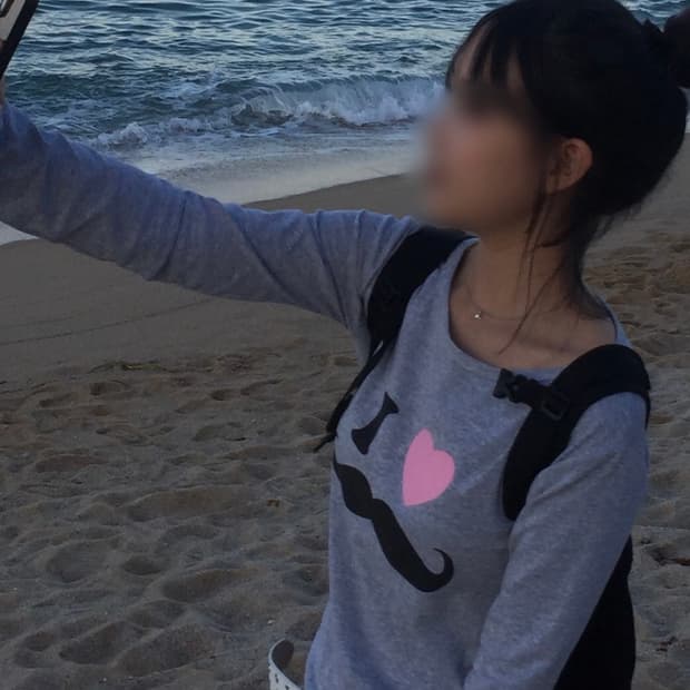 빈티지 회색 슬리브