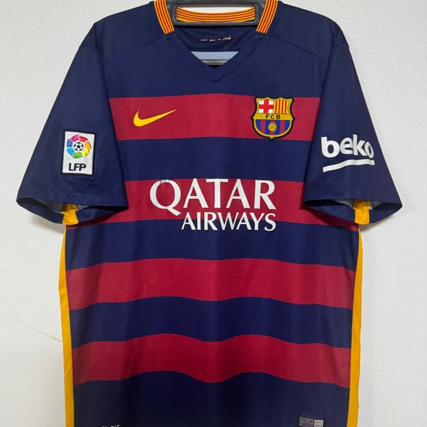 105 나이키 바르셀로나 15-16 네이마르 홈 유니폼 반팔