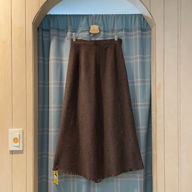 일본빈티지 언발디테일 롱스커트