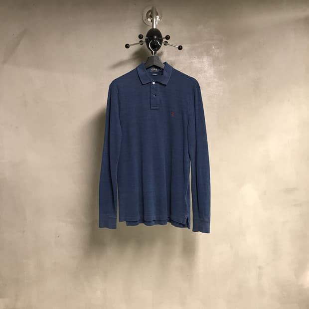 폴로 랄프로렌 PK 긴팔 카라티 네이비 S