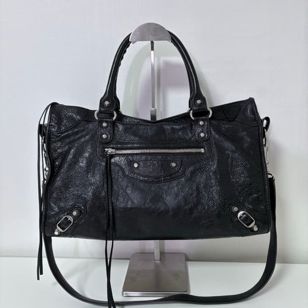 발렌시아가 르시티 미디엄 블랙