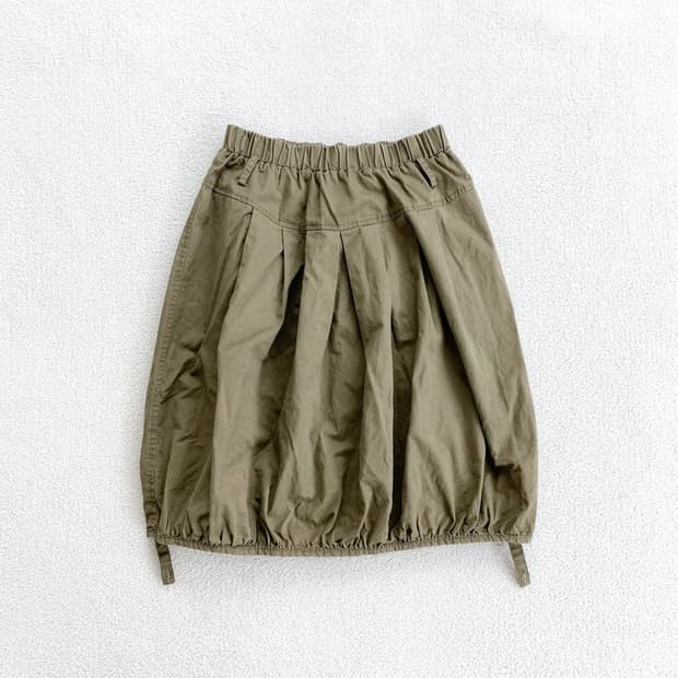 펌킨핏 ♥ 모리걸 호박핏 카키 미디스커트