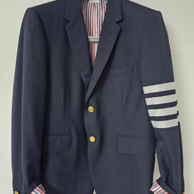 톰브라운 24fw 플레인위브 금장 울 자켓(2/정품/S급)