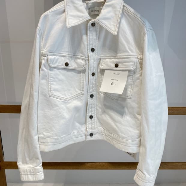르메르 트러커 데님 자켓 화이트 46