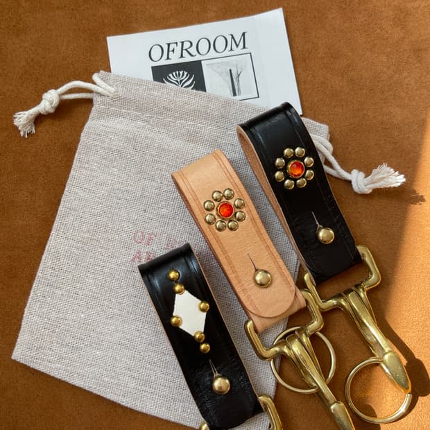 아메카지 카우하이드 키링 rrl무드