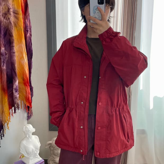 아식스 JANERIVER 빈티지 스트링 사파리 자켓