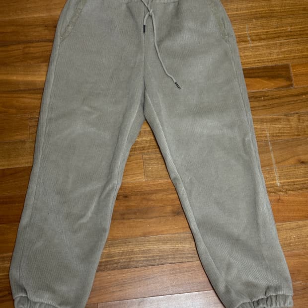 커스텀멜로우 새드스마일 코듀로이 조거팬츠 BE M