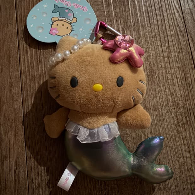 헬로키티 인어공주 머메이드 태닝키티 카라비너 키링