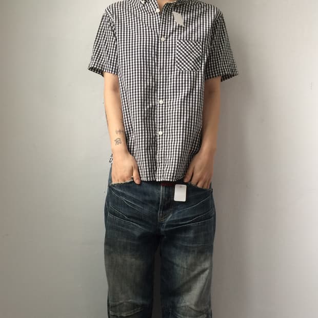 The north face check pattern shirt