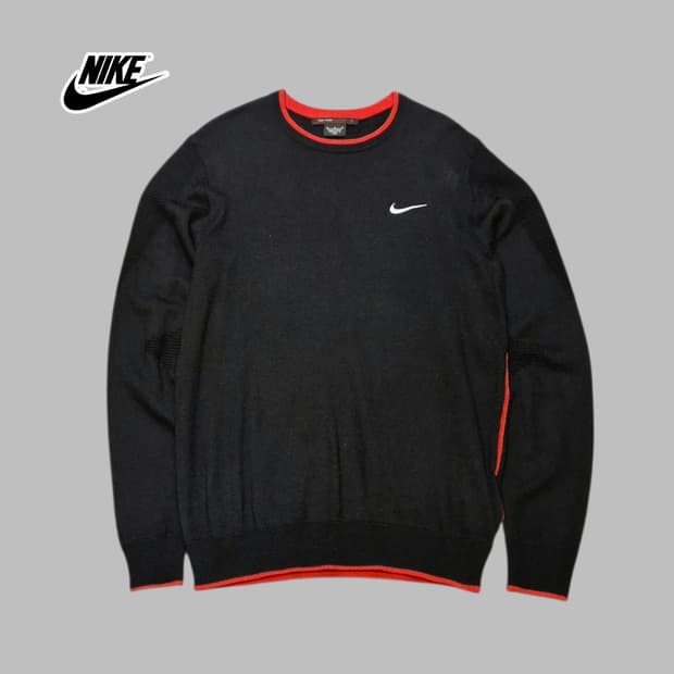 (M) 나이키 x 타이거우즈 블랙 니트