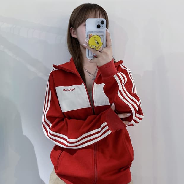아디다스 베켄바우어 레드 트랙탑
