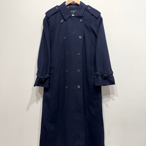 버버리 더블 브레스티드 알파카 코트