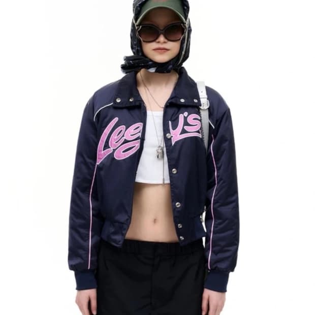 Leey yeel 봄버 블루종 자켓