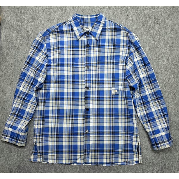 한섬 시스템 코튼 체크 셔츠 105