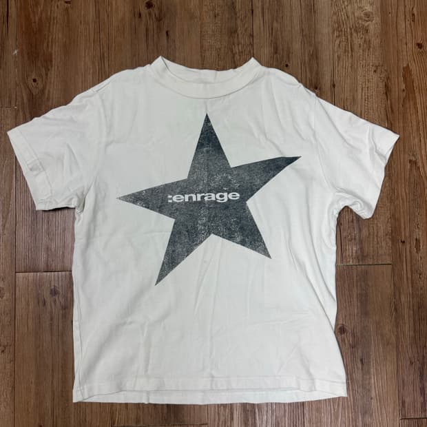 ENRAGE STAR 90S TEE - VINTAGE WHITE