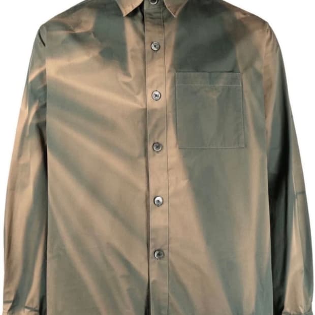 지용킴 22AW 그린 셔츠 L