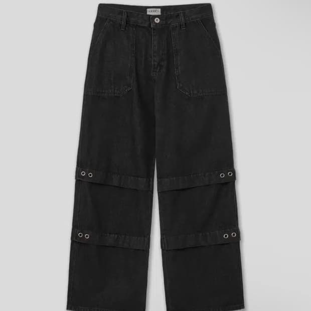 aeae / LAYERED DENIM PANTS 블랙