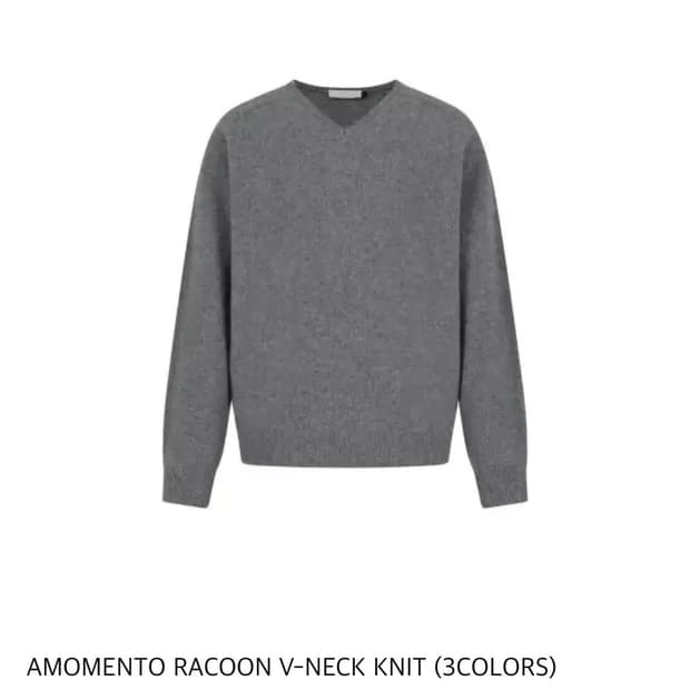 [새상품]아모멘토 라쿤 니트 m