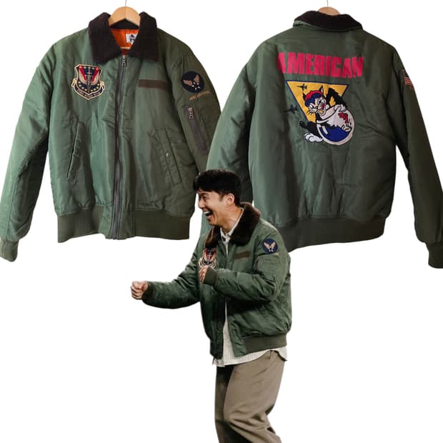 아메리칸 팩토리 L사이즈 항공점퍼 U.S Air Force