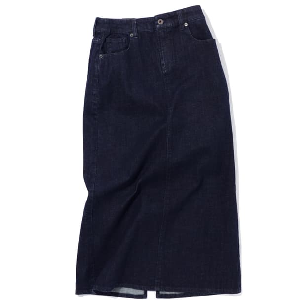 맥우드건 데님 롱 스커트 