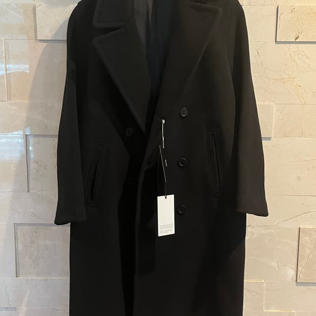 디그레 나발 헤비 울 코트