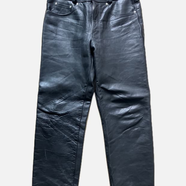 90s schott 쇼트 레더 팬츠