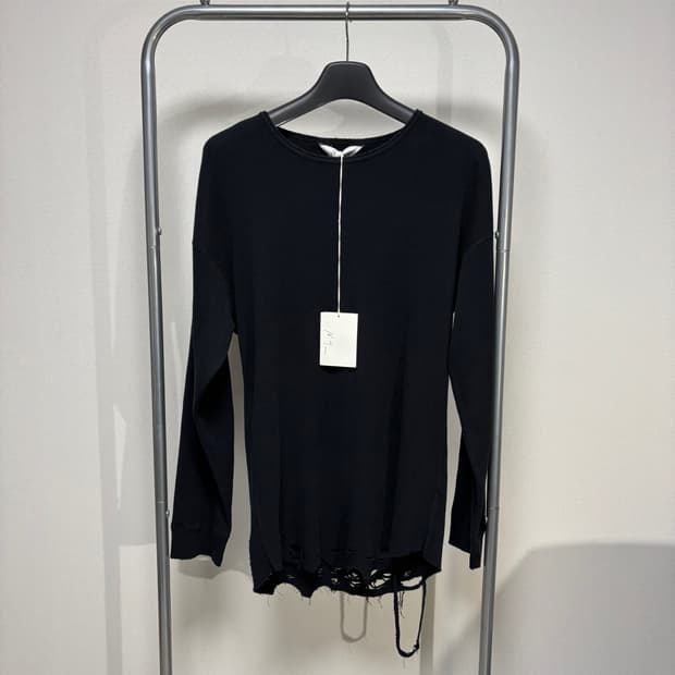 2) ancellm 안셀름 대미지 와플 긴팔 티셔츠