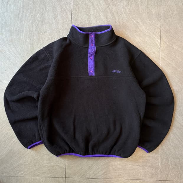 90s L.L.bean 미국 생산 엘엘빈 블랙 플리스 신칠라