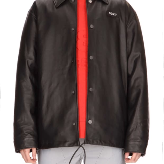 032c 레더 코치 자켓 (XL)