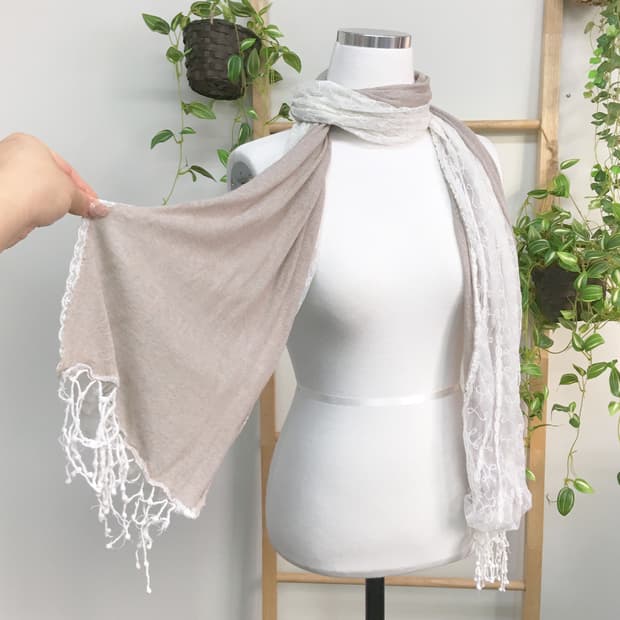 JPN/ 모리걸스카프 레이스스카프 오리엔탈스카프 빈티지스카프