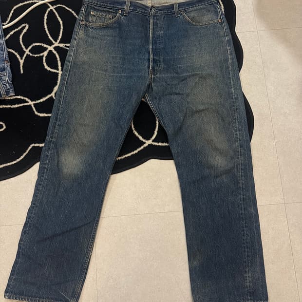 90's Levi's 501 Washed Denim Pants