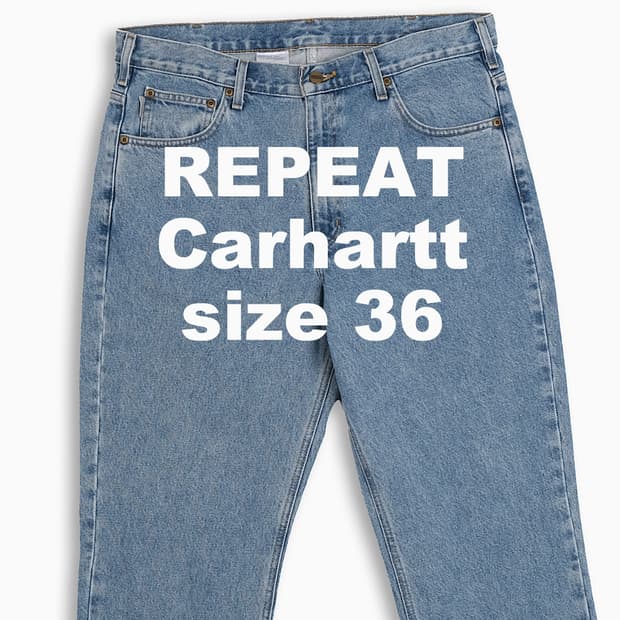 빈티지 칼하트 B18 중청 청바지 36 인치 CH0183601