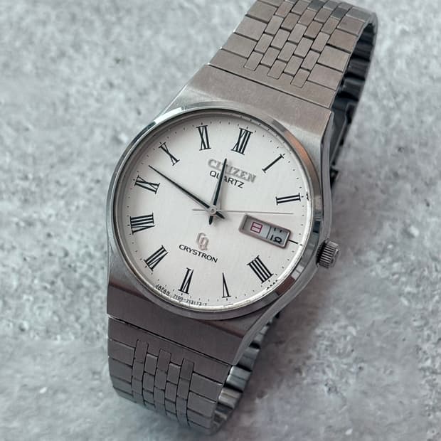 Citizen 시티즌 CRYSTRON Quartz Day-Date