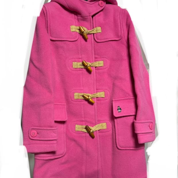 티니위니 웃 핫핑크 더플코트