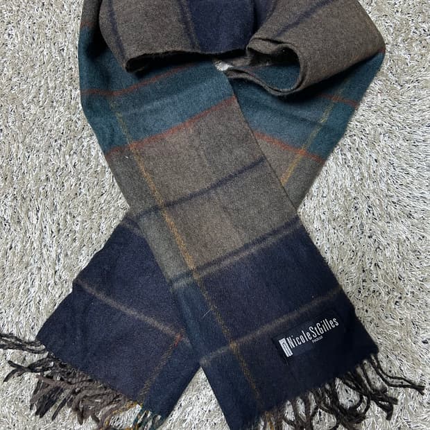 영국제 니콜생지르 캐시미어혼방 목도리