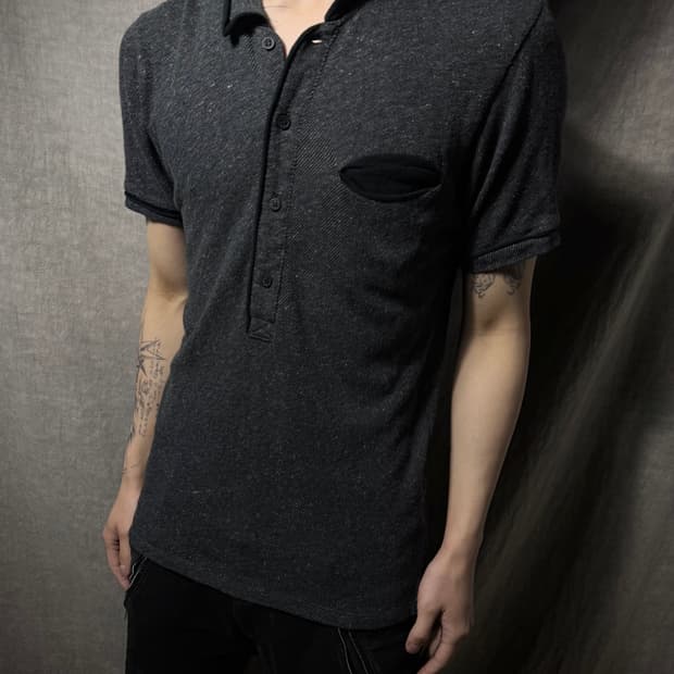 MIHARA YASUHIRO Half-Button Polo Shirts