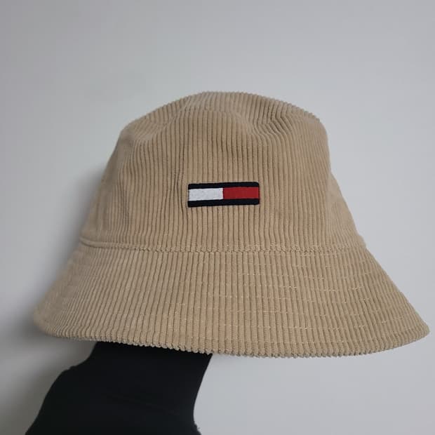 (OS) TOMMY JEANS 타미진스 코듀로이 버킷햇 베이지
