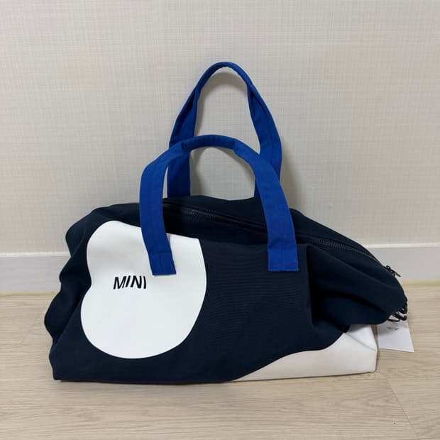 MINI 카 페이스 디테일 더플백 - 블레이징 블루