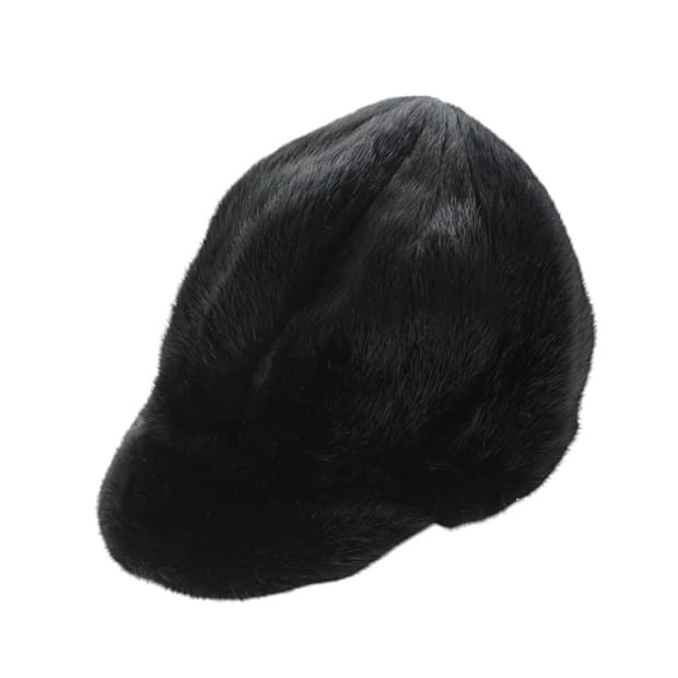 frr 블랙 밍크 퍼 캡 모자