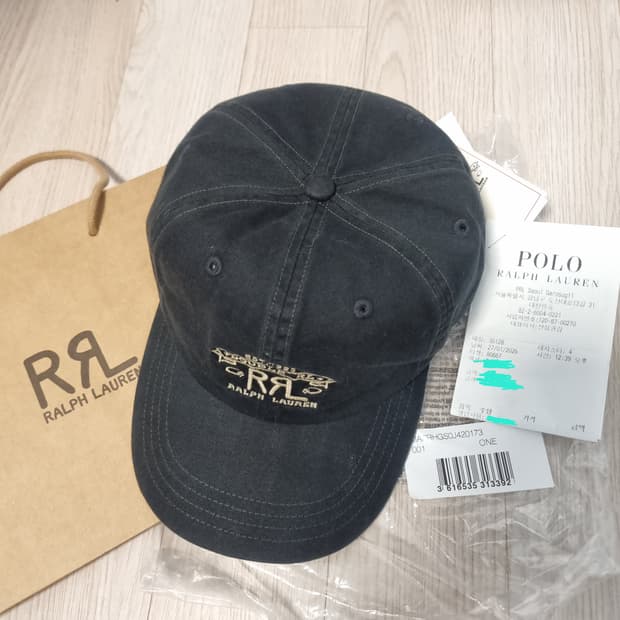 더블알엘 rrl 랜치로고 볼캡 블랙 새상품 팝니다.