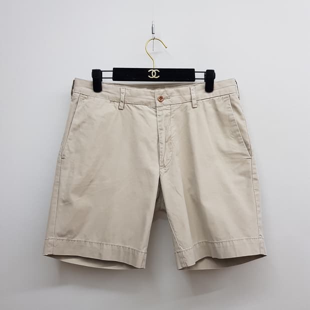 폴로 랄프로렌 스트레이트핏 베이지 피마코튼 치노 하프 팬츠 32사이즈