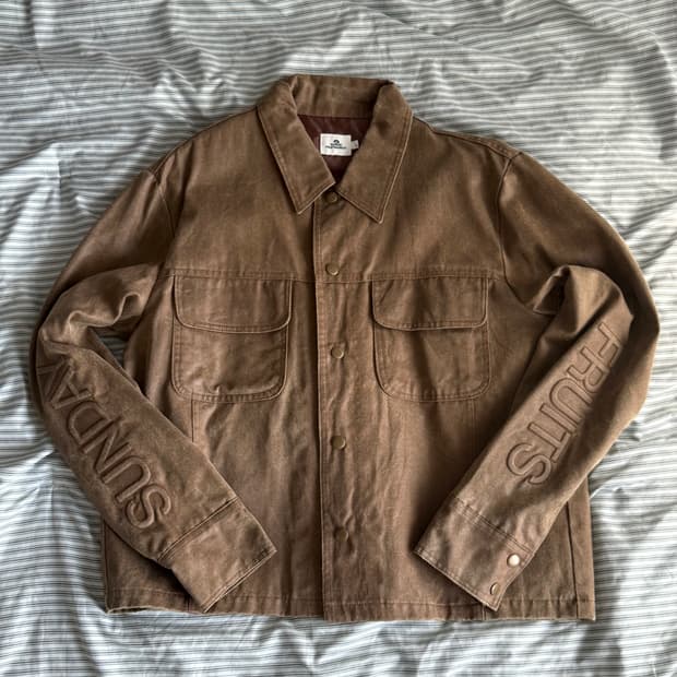 [선데이후루츠마켓] COSMIC FAUX LEATHER JACKET BR