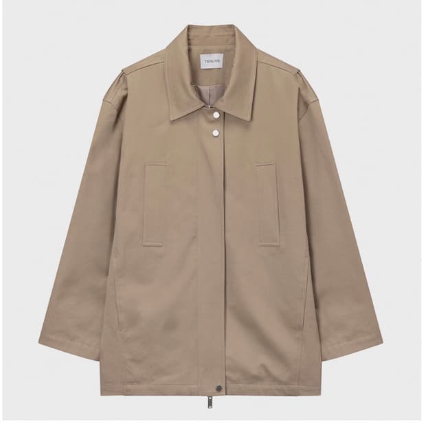 테누브 하프자켓 cotton panelled half jacket