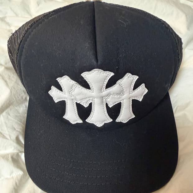 크롬하츠 트리플크로스 화이트 패치 트러커 새상품