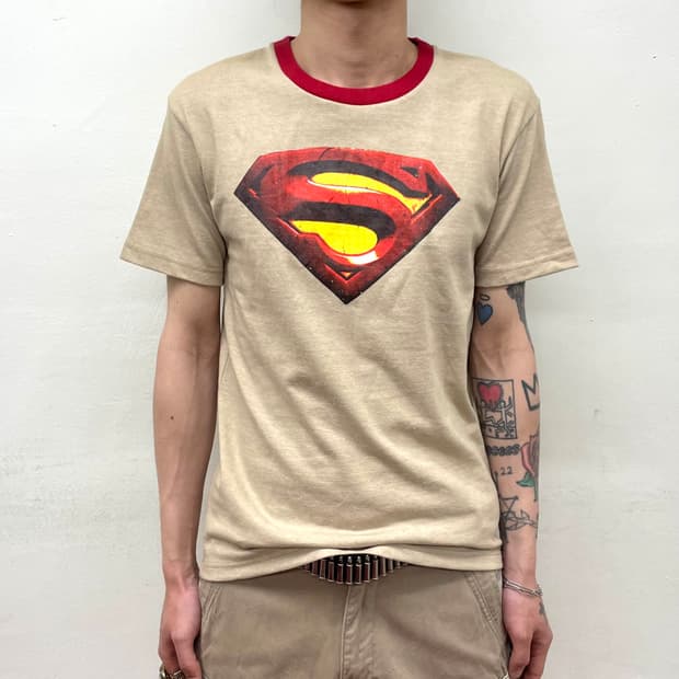 Big Superman 3D Brown T-shirt 