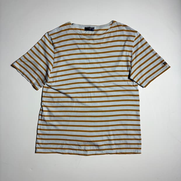 세인트제임스 21SS 로고 와펜 스트라이프 반팔 티셔츠 R2345