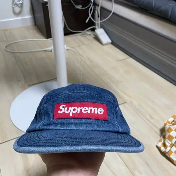슈프림 데님 캠프캡-18ss