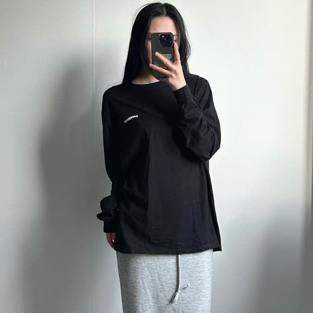 파타고니아 백로고 블랙 롱슬리브 긴팔티