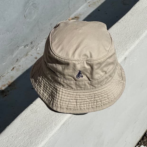 [S] 빈폴 베이지 버킷햇 올드 빈티지 모자